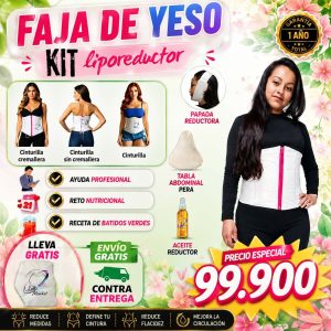 Inicio 1 Faja de yeso kit Cremallera premium